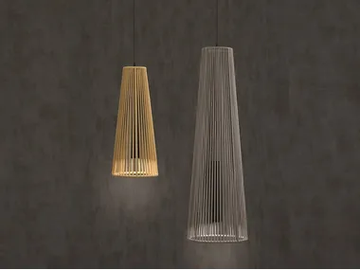 SAVINA - LED handmade rope pendant lamp by Olé Lighting - view 2